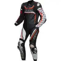 FLM Le Mans GP Racingkombi 1-tlg. schwarz/rot 48 Herrenrot48 - Motorradbekleidung - Herren Motorradbekleidung