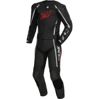 FLM Sports Lederkombi Assen 2-tlg. schwarz/rot 58 Herrenrot58 - Motorradbekleidung - Motorradkombis