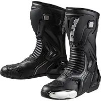 FLM Octane Motorradstiefel lang schwarz 45 Herrenschwarz45 - Motorradbekleidung - Motorradstiefel & -schuhe