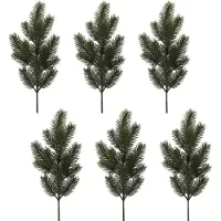 Creativ Green Winterliche Kunstpflanze "Weihnachtsdeko" Zweig, 6 Stück im Set