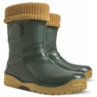 Demar Gummistiefel YOUNG-FUR 2 mit Wolle gefüttert Regenstiefel Stiefelsocken Größe: 39, Herstellerfarbe: Grün