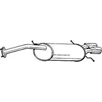 VEGAZ MZS-104 Endschalldämpfer für MAZDA MX-6 (GE) Auspuff