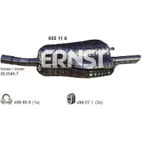 ERNST Endschalldämpfer 055116