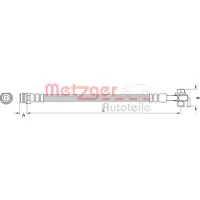 METZGER Bremsschlauch GREENPARTS 4110799