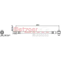 METZGER Bremsschlauch GREENPARTS 4111830