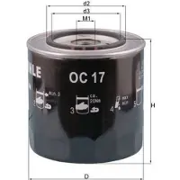 MAHLE ORIGINAL Kraftstofffilter KC 36 Anschraubfilter