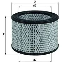 MAHLE ORIGINAL Luftfilter [Hersteller-Nr. LX248]