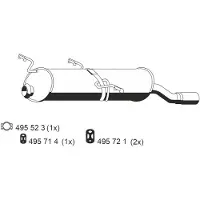 ERNST 500210 Endschalldämpfer passend für PEUGEOT 306 Cabriolet (7D, N3, N5) Auspuff