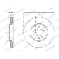 FERODO Bremsscheibe PREMIER DDF3032C-1