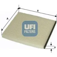 Ufi 53.053.00 Innenraumfilter Pollenfilter für MAN M 2000 M F 90 Unterflur F 90 M 2000 L F 2000