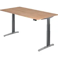Hjh OFFICE PRO XBHM 2E GC - 200 x 100 Nussbaum elektrisch höhenverstellbar
