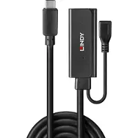 Lindy 43344, USB 3.2 Gen 1 (3.1 Gen 1) Type-C, USB 3.2 Gen 1 (3.1 Gen 1) Type-A, 5000 Mbit/s, Schwarz, Acrylnitril-Butadien-Styrol (ABS), Rundkabel