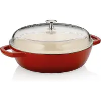 kela Schmortopf Calido mit Deckel Rot 28 cm