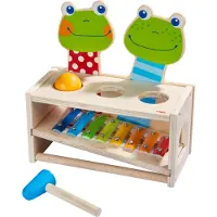 Haba Lernspielzeug Klang-Klopfbank Froschkonzert 1 St
