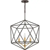 HINKLEY Elstead Astrid Hängeleuchte E14 3-fach Metallische, matte Bronze
