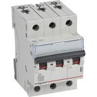 Legrand Leistungsschalter S 303 3P D 20A 6000A TX3