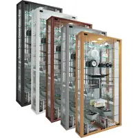Hioshop Wandvitrine Sammelvitrine Glasvitrine Wand Vitrine Regal Schrank Glas Hängevitrine "Vitrosa Maxi