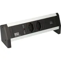 Bachmann Tischsteckdosenleiste DESK 1, 2x T13, 1x USB C