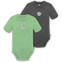 Normani 2er Set Baby Merino Kurzarmbody „Tihoi" - 9317