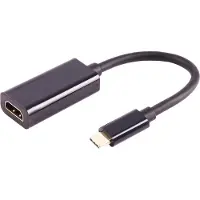 S-Impuls S/CONN maximum connectivity Adapter, USB Typ C-Stecker auf HDMI-A Buchse, 8K60Hz, schwarz