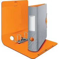 Leitz Ordner Active Urban Chic, 180 Grad, 82 mm, stone DIN A4, abgerundeter Rücken, aus Polyfoam, Du
