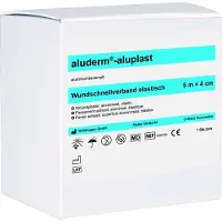 Aluderm® aluplast Wundverb.Pfl.4 cmx5 m elast. 1 St Pflaster