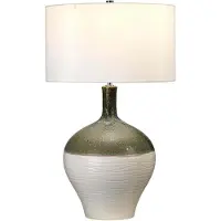 Elstead Lighting Elstead Eden Park Tischleuchte E27 Grün, türkis und gold Creme, UK