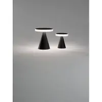 FABAS LUCE Fabas LED-Tischleuchte, neutrales Licht, 8 W, 750 lm, 3000 K, Gehäuse aus Metall und Methacrylat mit Touch-Bedienung, Farbe: Schwarz -