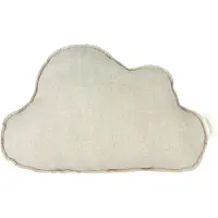 Nobodinoz Zierkissen Lin Français Cloud Greige (38 x 24 cm)