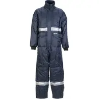 Planam Kühlhaus Overall marine, Innenfutter rot XL