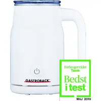 Gastroback Latte Magic, Automatischer Milchaufschäumer/-wärmer, Weiß, 350 ml, Heiß & Kalt, 0,75 m, AC