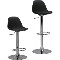 Amstyle KORSIKA Barhocker Kunstleder Schwarz Hocker Sitzhocker Tresenhocker Design Barstuhl Tresenstuhl Barmöbel