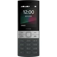Nokia 150, Balken, Single SIM, 6,1 cm (2.4"), 0,3 MP, 1450 mAh, Schwarz, Silber