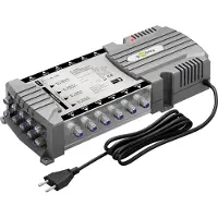 Goobay Sat-Multischalter 2 Sat / 9 Eingängen (4K & 8K UHD/DAB+, Quad & Quattro LNB tauglich) 12 Teilnehmer