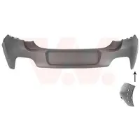 VAN WEZEL Heckstoßstange Stoßfänger Hinten für CITROËN C3 III (SX) C3 III Kasten / Schrägheck (SX, SY) C3 Origin III