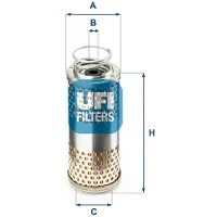 Ufi Moto Guzzi Breva/nevada 750cc Oil Filter Silber