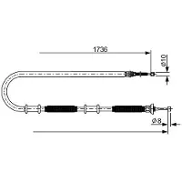 Bosch Seilzug, Feststellbremse 1 987 482 700