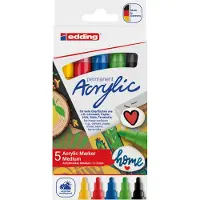 Edding Acrylic 5100-5-s Marker 5 Einheiten
