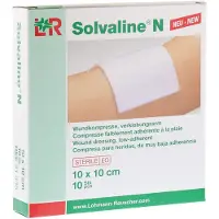 Solvaline N Kompressen 10x10 cm steril 10 St
