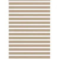 vidaXL Doppelrollo Sandbraun 165x230 cm Stoffbreite 160,9 cm Polyester