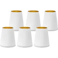 Stölzle Elements Power Becher 380ml weiss/gold