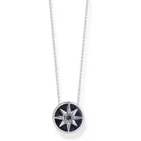 Thomas Sabo Halskette Royalty Stern mit Steine Silber