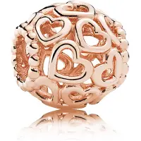 Pandora 780964 Charm Herzstrudel Rosé