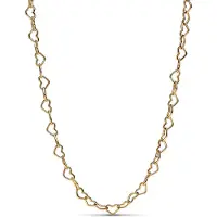 Pandora 363334C00-45 Damen-Kette Verbundene Herzen Goldfarben