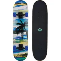 Schildkröt Skateboard Skateboard Slider 31, attraktives Freizeit Komplett-Board, konkave Deckform mit Doppel-Kick und Griptape, 9-lagiges Ahornholz, ABEC7 Kugellager, Design: Aloha, 510641