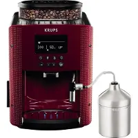 Krups EA 8165 Vollautomatische Espressomaschine, Kunststoffgehäuse, Tassenwärmer, Integriertes Mahlwerk, Milchaufschäumer, Wasserfilter