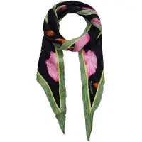 Desigual Blumentuch Schwarz Frühling Sommer Damen Schal, Größe UNICA
