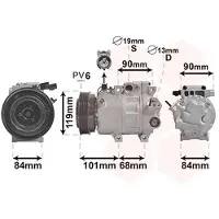 VAN WEZEL Kompressor, Klimaanlage 8200K237