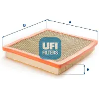 Ufi Luftfilter 30.887.02 für FERRARI Testarossa Coupe Filtereinsatz