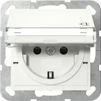 Gira SCHUKO-Steckd. KD BSF + SP System 55 Reinweiß m 455727
